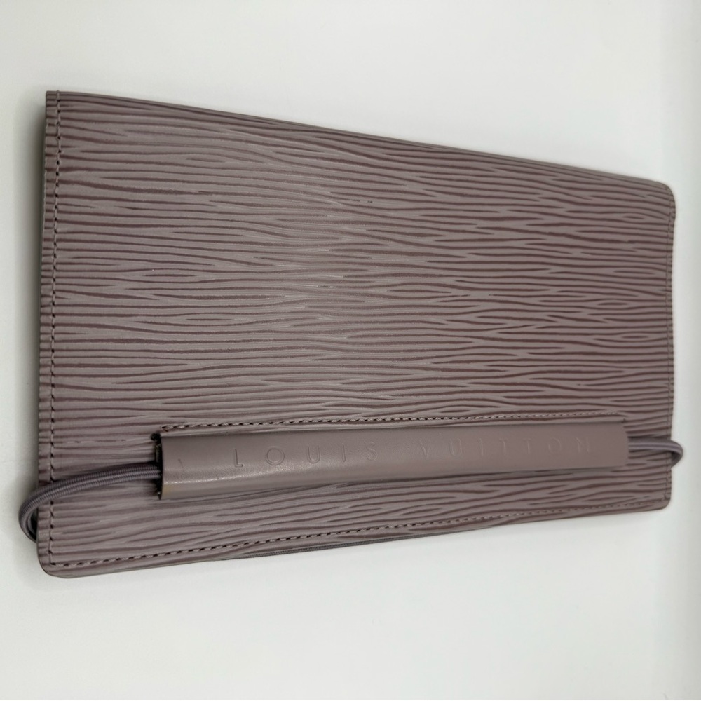 Louis Vuitton Agenda Epi elastic leather wallet Lilac/Notebook Cover